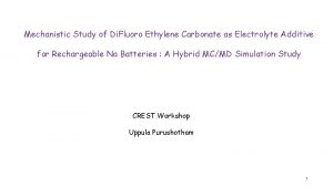 Mechanistic Study of Di Fluoro Ethylene Carbonate as