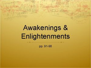 Awakenings Enlightenments pp 91 98 Pattern of Religions