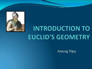 Anurag Vijay EUCLIDS GEOMETRY GEO METREIN Earth To