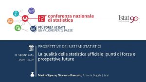 ROMA 22 GIUGNO 2016 COMPORTAMENTI INDIVIDUALI La qualit