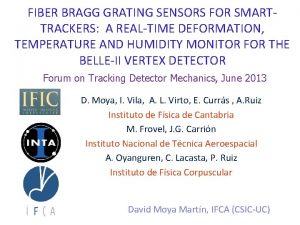 FIBER BRAGG GRATING SENSORS FOR SMARTTRACKERS A REALTIME