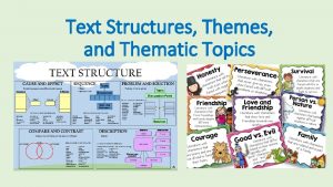 What is a thematic topic