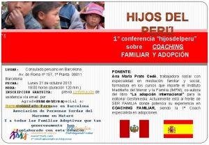 MIS P Consulado peruano en Barcelona Av de