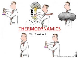 THERMODYNAMICS Ch 17 textbook Thermochemistry Courtesy of labinitio