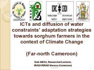 ICTs and diffusion of water constraints adaptation strategies