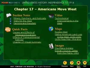 Chapter 17 Americans Move West Section Notes Miners