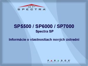 SP 5500 SP 6000 SP 7000 Spectra SP