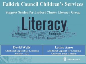 Falkirk Council Childrens Services Support Session for Larbert