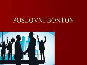 Poslovni bonton