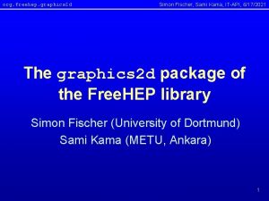 org freehep graphics 2 d Simon Fischer Sami