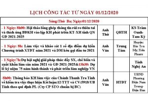 LCH CNG TC T NGY 01122020 Sng Th