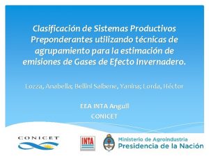 Clasificacin de Sistemas Productivos Preponderantes utilizando tcnicas de