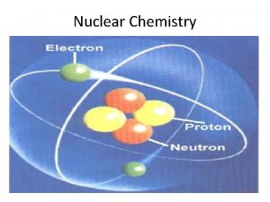 Nuclear Chemistry Nuclear Chemistry Objectives Students will be