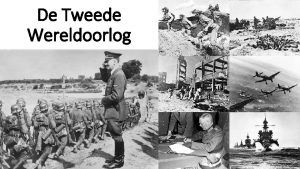 De Tweede Wereldoorlog Lees H 1 en H