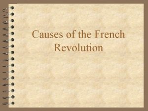French revolution recipe