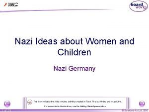 Nazi Ideas about Women and Children Nazi Germany