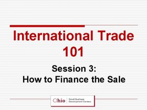 Trade finance 101