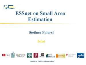 ESSnet on Small Area Estimation Stefano Falorsi Istat