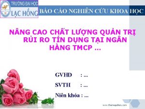 BO CO NGHIN CU KHOA HC N NG