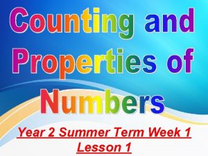 Year 2 Summer Term Week 1 Lesson 1