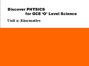 Discover PHYSICS for GCE O Level Science Unit