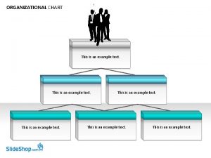 ORGANIZATIONAL CHART This is an example text ORGANIZATIONAL