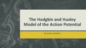 The Hodgkin and Huxley Model of the Action