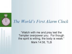 The Worlds First Alarm Clock Watch with me