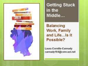 Getting Stuck in the Middle Balancing Work Family