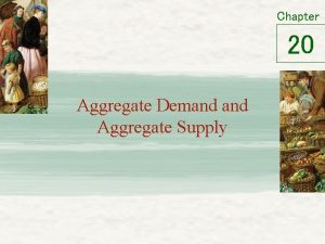 Chapter 20 Aggregate Demand Aggregate Supply Aggregate Demand