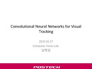 Convolutional Neural Networks for Visual Tracking 2015 02