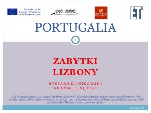 PORTUGALIA 1 ZABYTKI LIZBONY RYSZARD DUNIKOWSKI GDASK 1