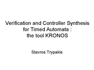 Verification and Controller Synthesis for Timed Automata the