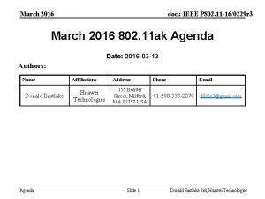 March 2016 doc IEEE P 802 11 160229