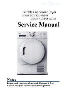 Tumble Condenser Dryer Model MDS 80 C 05B