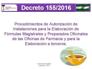 Decreto 1552016 Procedimientos de Autorizacin de Instalaciones para