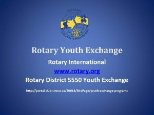 Rotary Youth Exchange Rotary International www rotary org