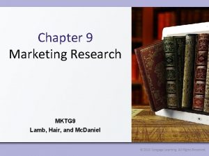 Chapter 9 Marketing Research MKTG 9 Lamb Hair