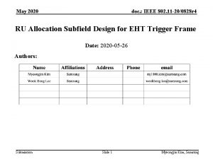 May 2020 doc IEEE 802 11 200828 r