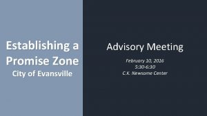 Promise zone evansville