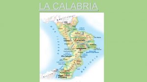 Calabria cartina politica