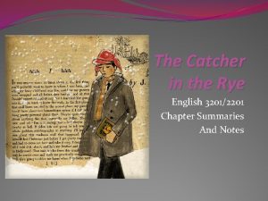 The Catcher in the Rye English 32012201 Chapter