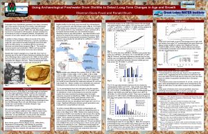 Using Archaeological Freshwater Drum Otoliths to Detect LongTerm