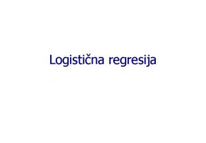 Logistine regresija