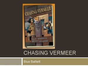 Chasing vermeer chapter summaries