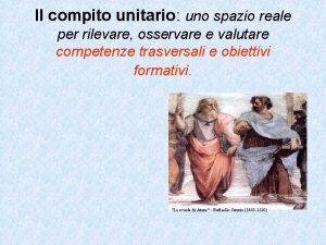 Compito unitario cos'è