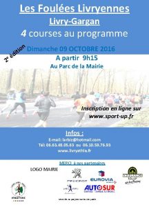 Les Foules Livryennes LivryGargan 4 courses au programme