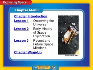 Chapter Introduction Lesson 1 Observing the Universe Lesson