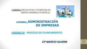 CARRERA TECNICATURA UNIVESITARIA EN GESTION EMPRESAS TURISTICAS CATEDRA