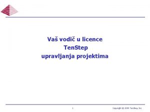 Va vodi u licence Ten Step upravljanja projektima